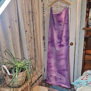 Yoga Mat Towel  By Apana Tie-Dye Purple 24" X 68"